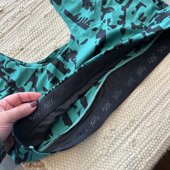 NWT Yitty Headliner Shaping Midi Bralette Green Black Sz 1X Deep Sea Silhouette - Picture 5 of 5